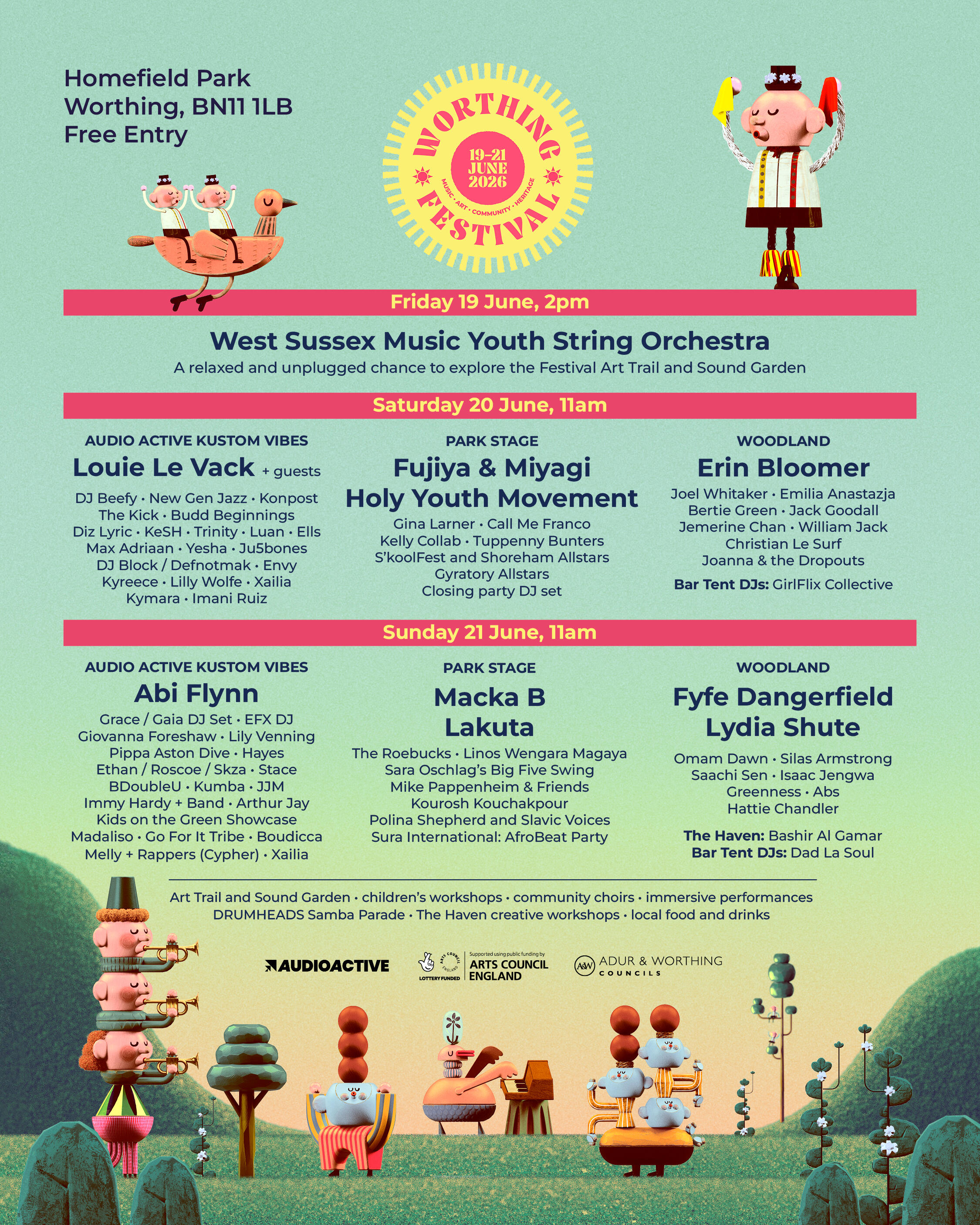 Festival Line Up Poster