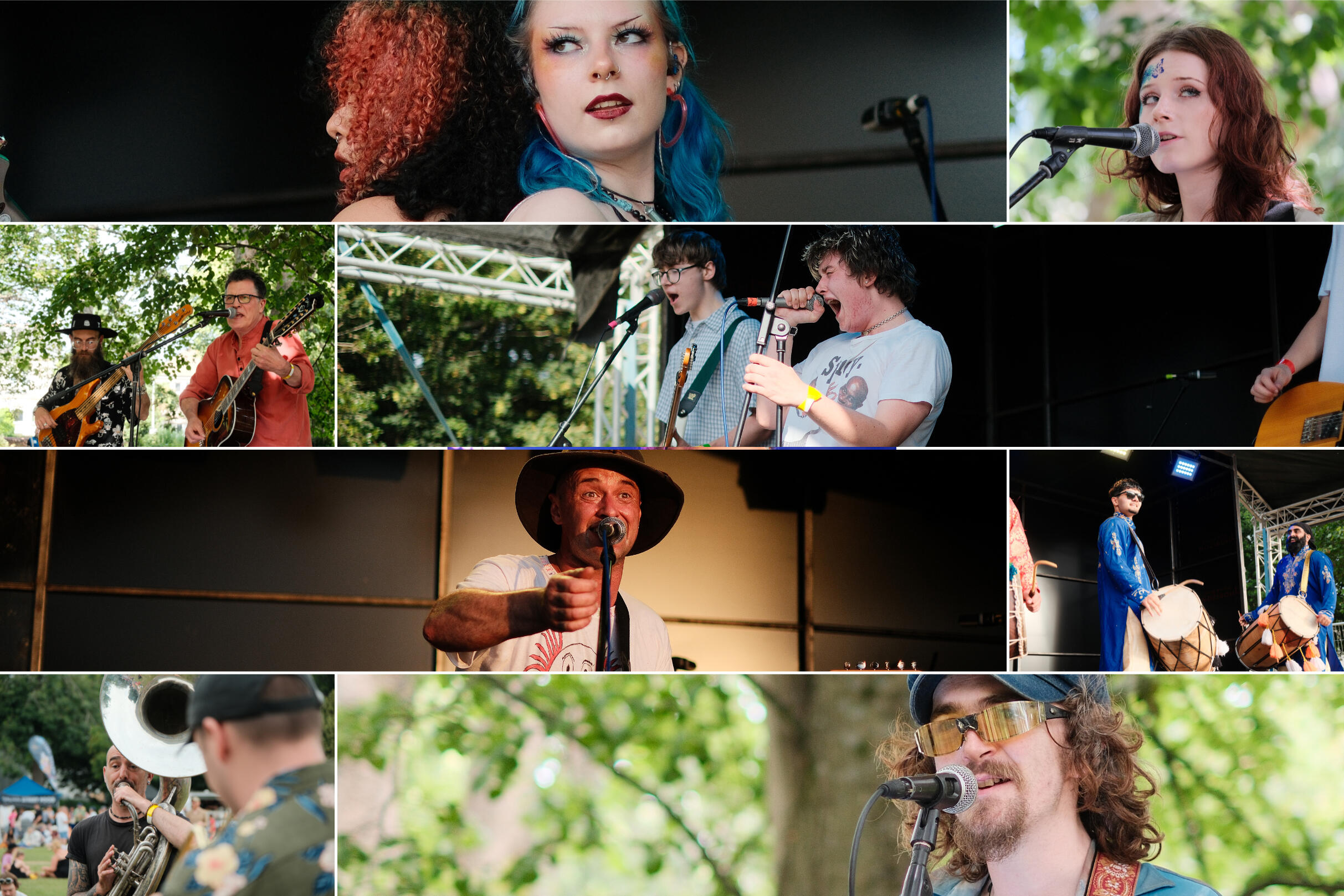 Festival Park Images depicting elements of the Festival in the park