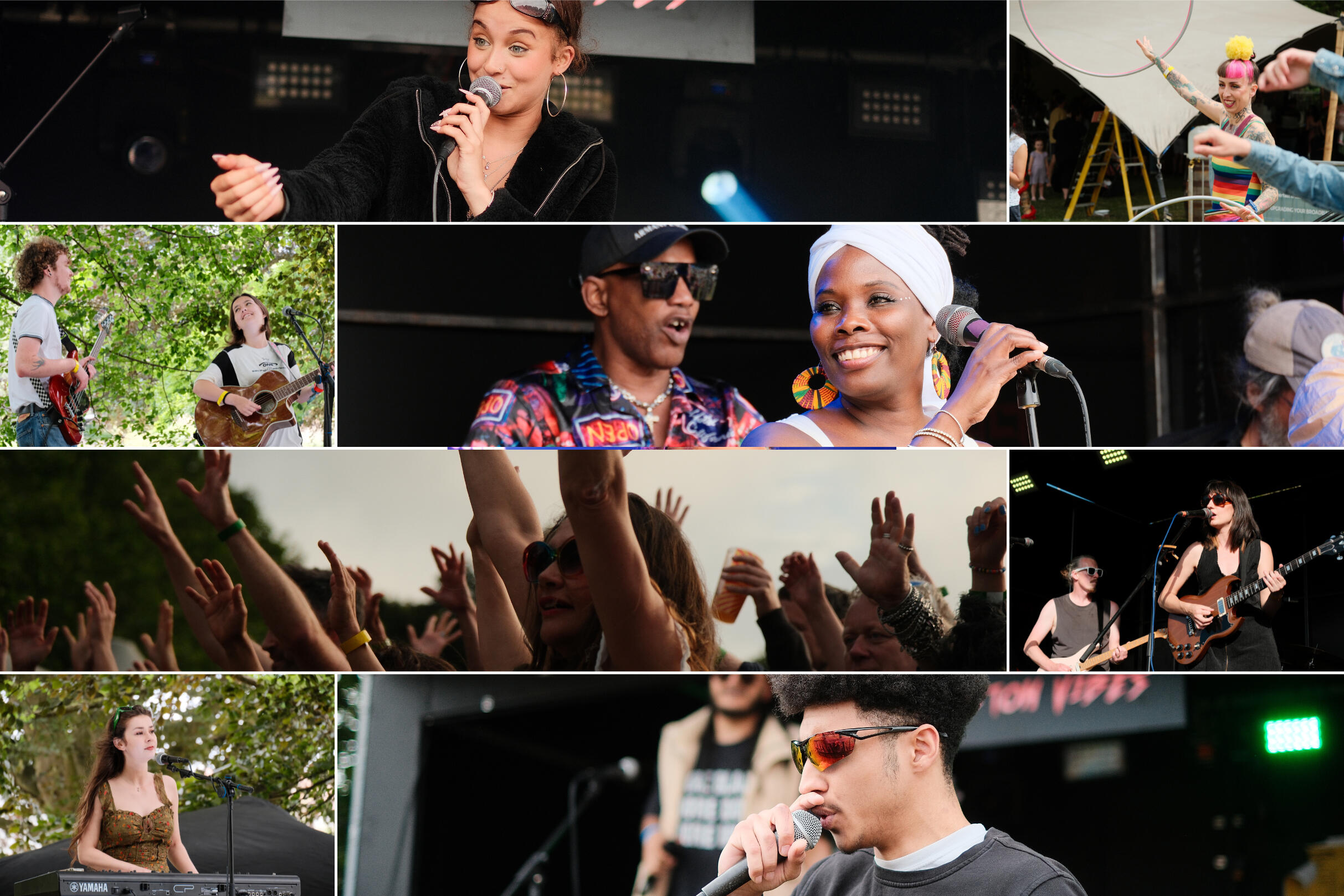 Festival park Images depicting elements of the park festival