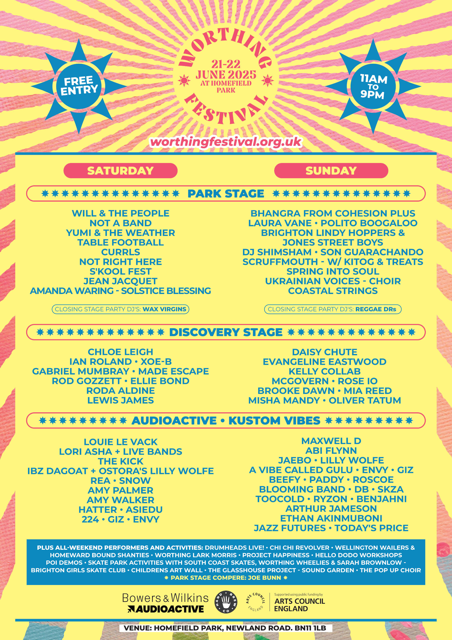 Line up poster