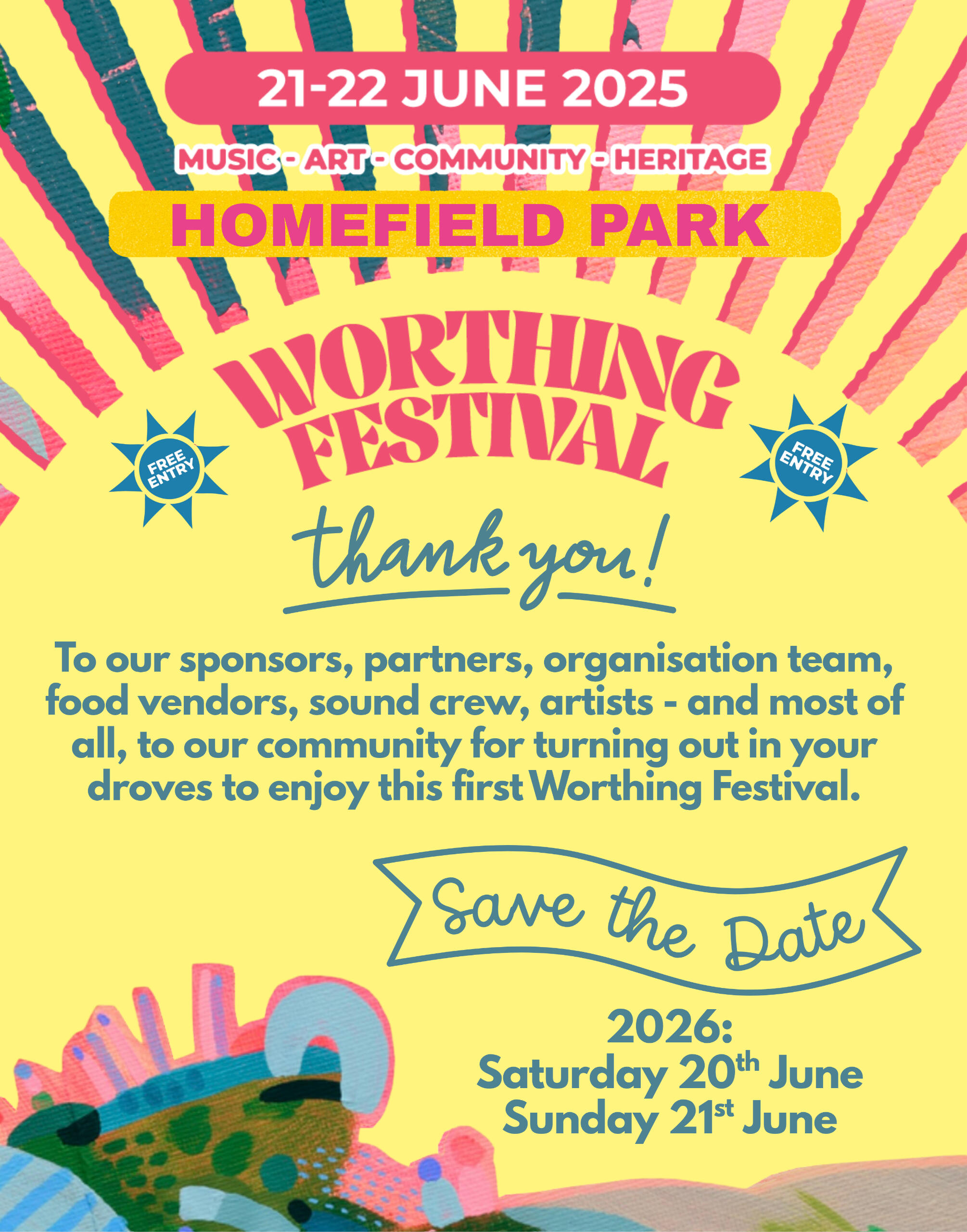 Thank you and save the date