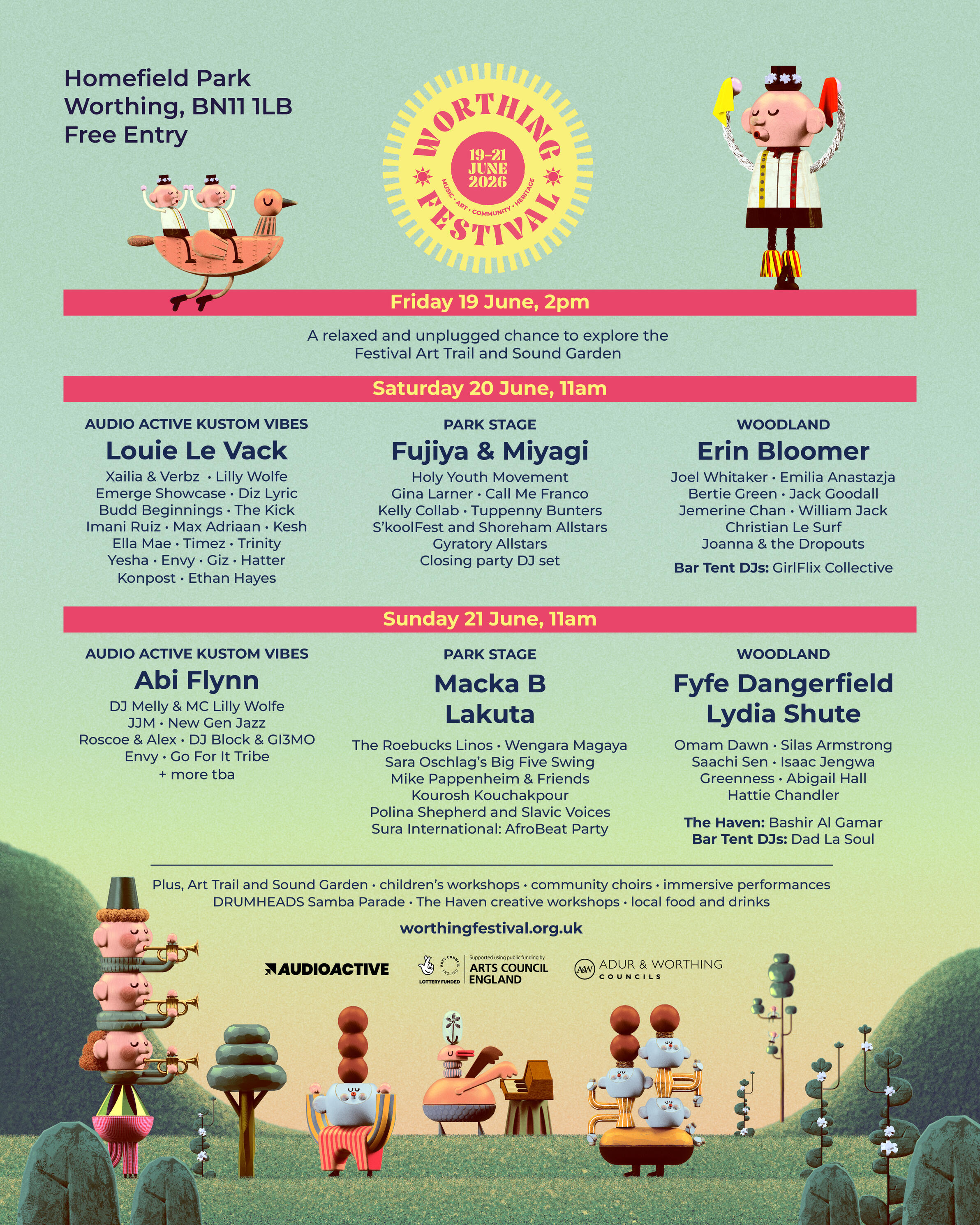 Festival Lineup Festival Line Up Poster