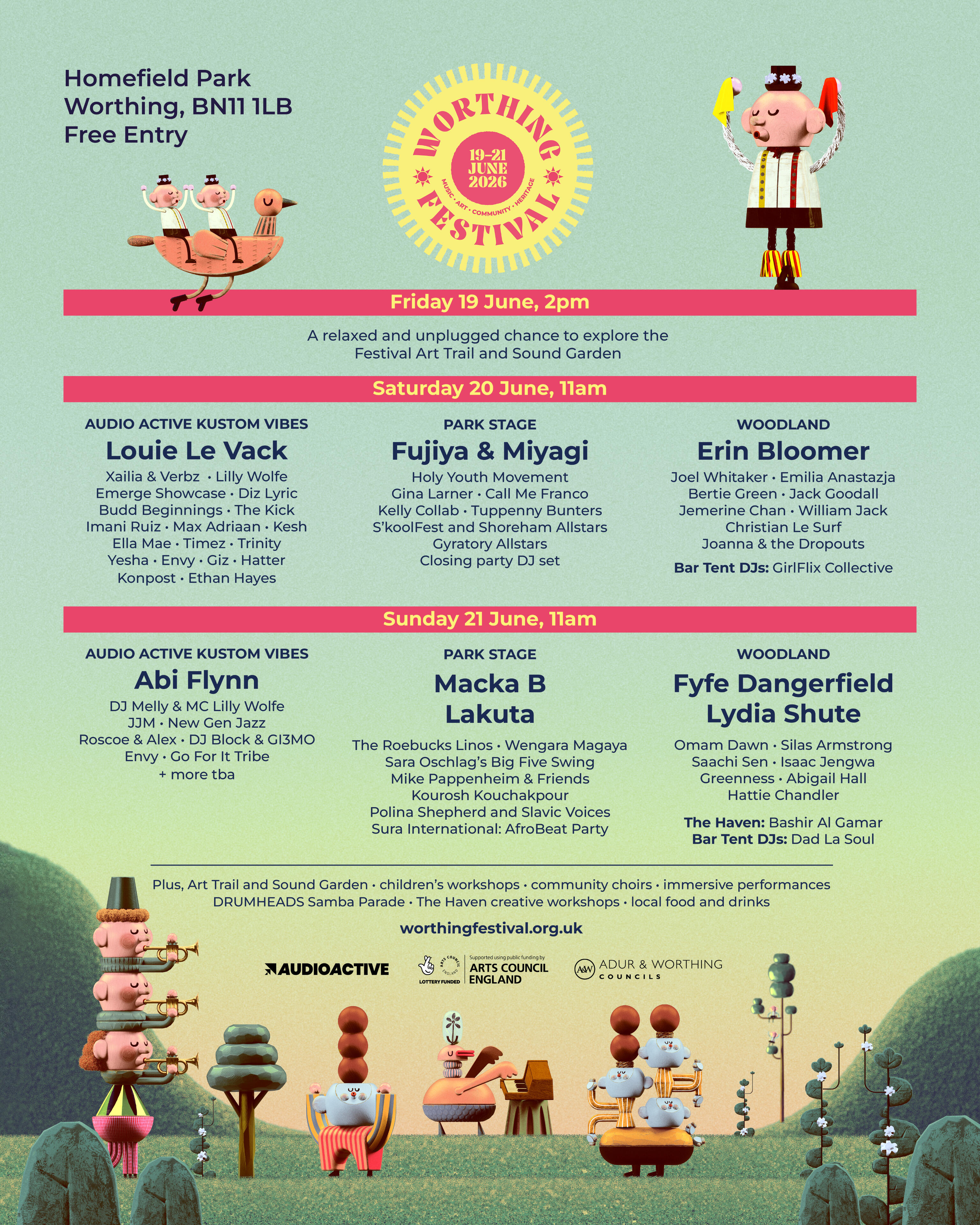 Festival Lineup 2026 Festival Lineup Poster
